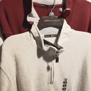 2 Polo Club Cotton 3/4 zip sweater sz. XXL
